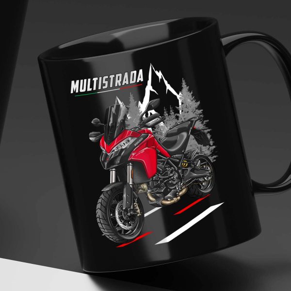 Black Mug Ducati Multistrada 950 Merchandise 2017-2018 Red