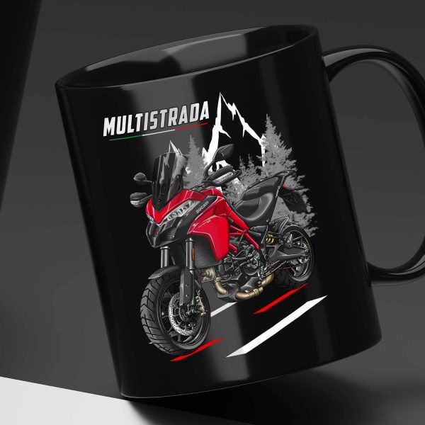 Black Mug Ducati Multistrada 950 Merchandise 2019-2021 Red