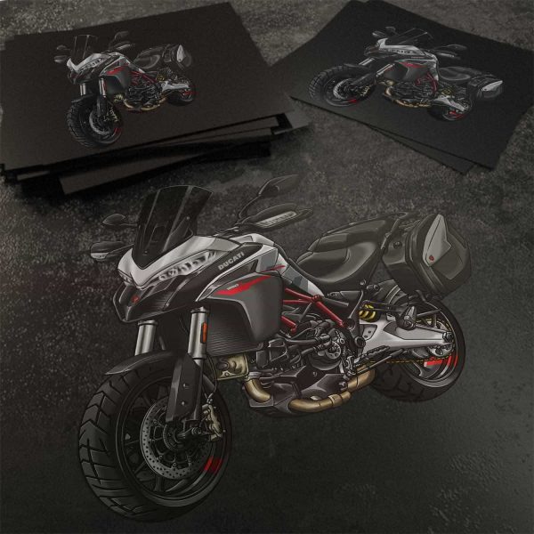 Stickers Ducati Multistrada 950 Merchandise GP White + Saddlebags