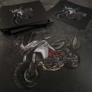 Stickers Ducati Multistrada 950 Merchandise S Glossy Grey + Saddlebags