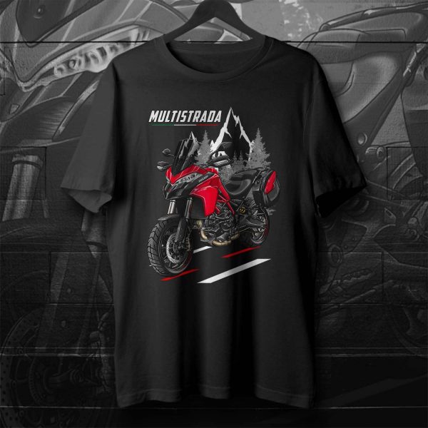 T-shirt Ducati Multistrada 950 S Merchandise Red + Saddlebags