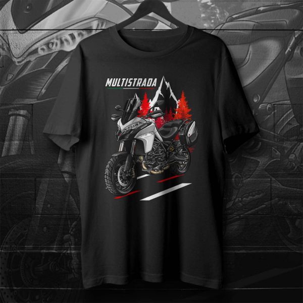 T-shirt Ducati Multistrada 950 Merchandise White Silk + Saddlebags