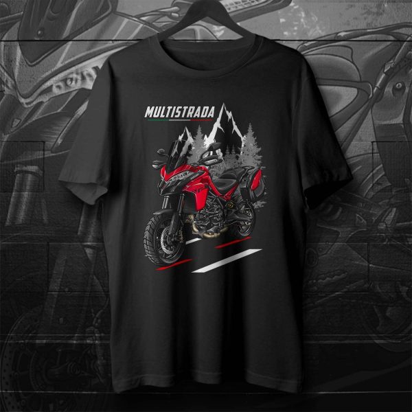 T-shirt Ducati Multistrada V2 Merchandise Red + Saddlebags