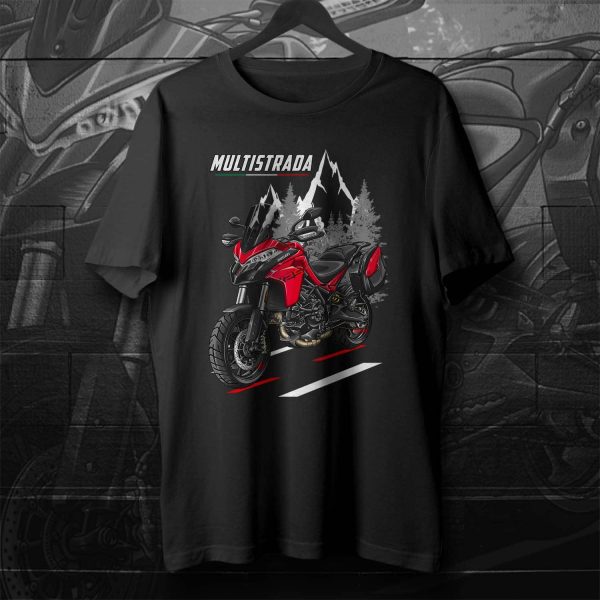 T-shirt Ducati Multistrada V2 S Merchandise Red + Saddlebags