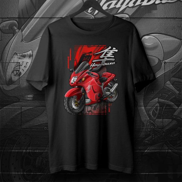 T-shirt Suzuki GSXR Hayabusa Merchandise 2004 Pearl Crystal Red
