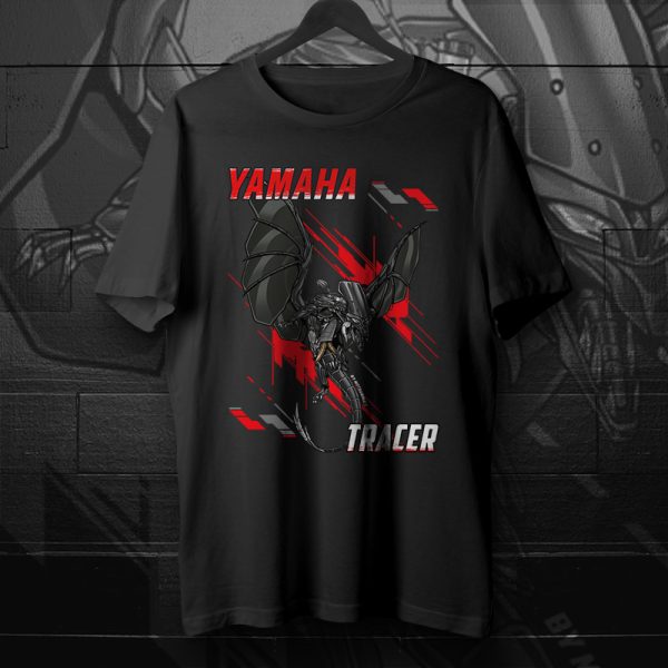 T-Shirt Yamaha Tracer 9 GT Black, Tracer 9 Merchandise, Tracer 9 GT Clothing