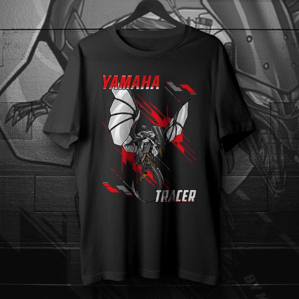 T-Shirt Yamaha Tracer 9 GT Pure White, Tracer 9 Merchandise, Tracer 9 GT Clothing