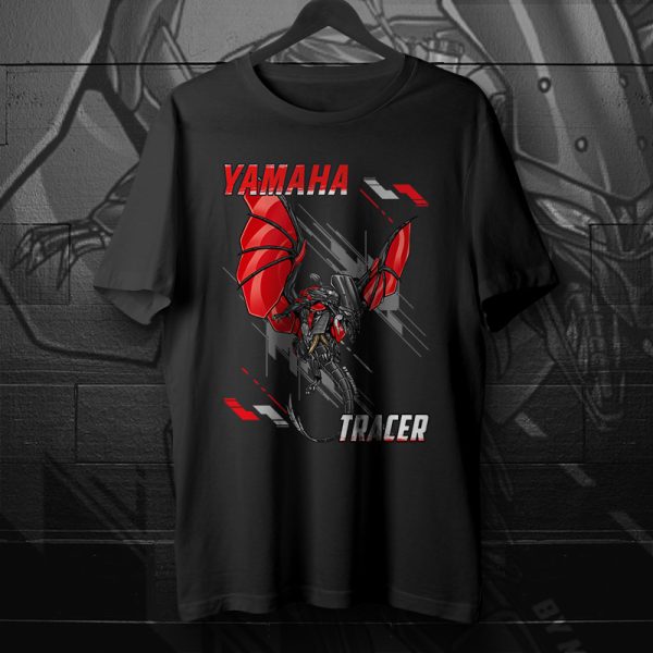 T-Shirt Yamaha Tracer 9 GT Redline, Tracer 9 Merchandise, Tracer 9 GT Clothing