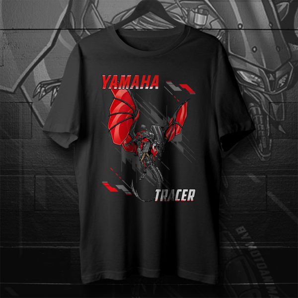 T-Shirt Yamaha Tracer 9 GT Redline, Tracer 9 Merchandise, Tracer 9 GT Clothing