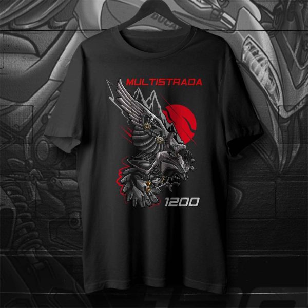T-shirt Ducati Multistrada 1200 Raven Race Titanum Matte, Ducati Multistrada Merchandise