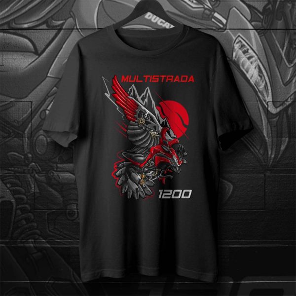 T-shirt Ducati Multistrada 1200 Raven Red, Ducati Multistrada Merchandise
