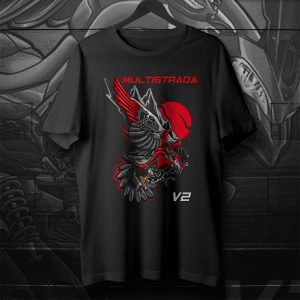 T-shirt Ducati Multistrada V2 Raven Red, Ducati Multistrada Merchandise