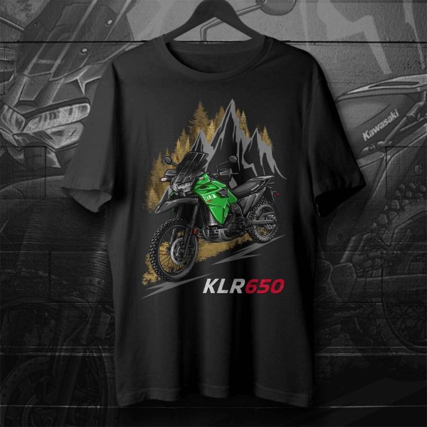 T-shirt Kawasaki KLR650 Candy Lime Green, Kawasaki KLR650 Merchandise