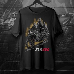 T-shirt Kawasaki KLR650 Cypher Camo Gray, Kawasaki KLR650 Merchandise, Kawasaki KLR650S Clothing