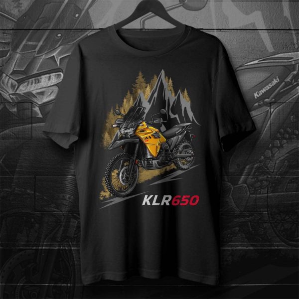 T-shirt Kawasaki KLR650 Pearl Solar Yellow, Kawasaki KLR650 Merchandise