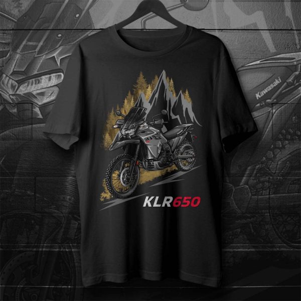 T-shirt Kawasaki KLR650 Pearl Storm Gray, Kawasaki KLR650 Merchandise