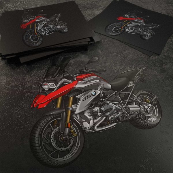 Stickers BMW R1200GS 2013-2016 Racing Red, BMW R1200GS Merchandise