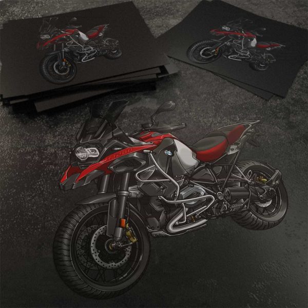 Stickers BMW R1200GS 2016-2017 Racing Red, BMW R1200GS Merchandise