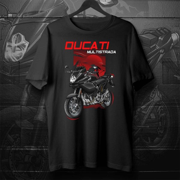 T-shirt Ducati Multistrada 1000 DS Black, Multistrada 620/1000/1100 Clothing, Ducati Multistrada Merchandise