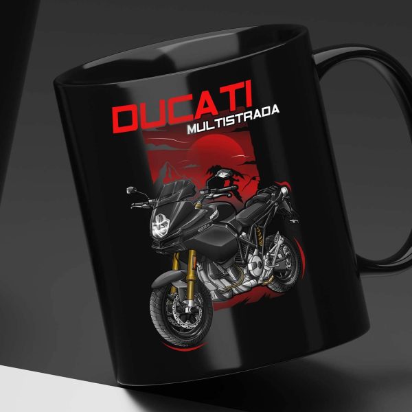 Black Mug Ducati Multistrada 1000S DS Black, Multistrada 620/1000/1100 Clothing, Ducati Multistrada Merchandise