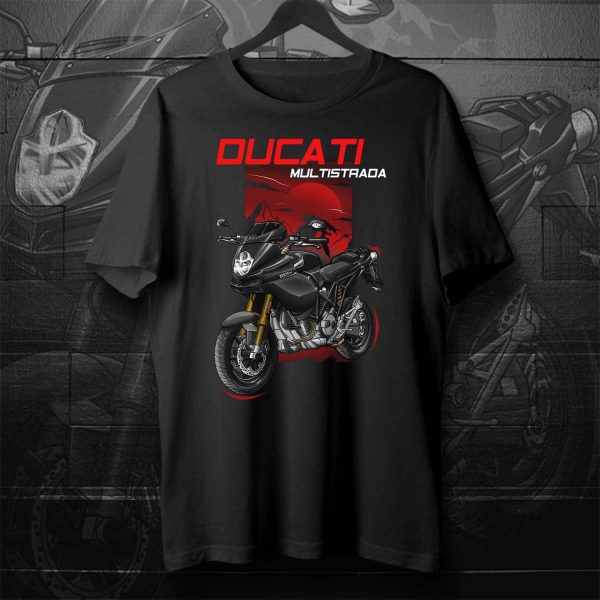 T-shirt Ducati Multistrada 1000S DS Black, Multistrada 620/1000/1100 Clothing, Ducati Multistrada Merchandise
