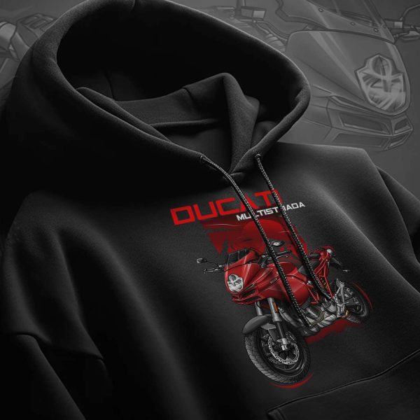 Hoodie Ducati Multistrada 1100 DS Red, Multistrada 620/1000/1100 Clothing, Ducati Multistrada Merchandise