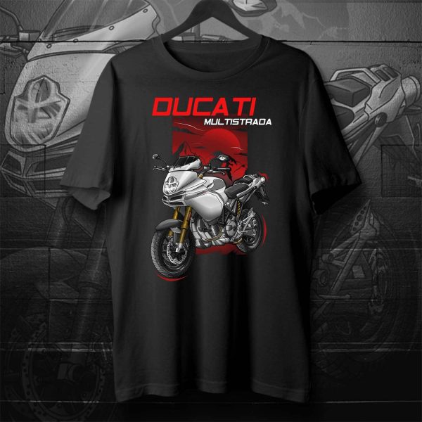 T-shirt Ducati Multistrada 1100S DS White, Multistrada 620/1000/1100 Clothing, Ducati Multistrada Merchandise