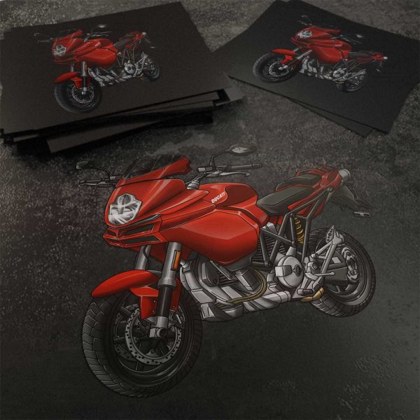 Stickers Ducati Multistrada 620 Red, Multistrada 620/1000/1100 Clothing, Ducati Multistrada Merchandise