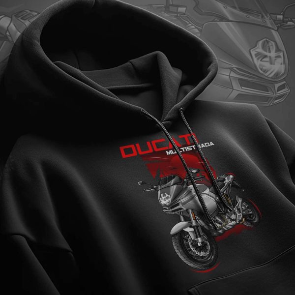 Hoodie Ducati Multistrada 620 Silver, Multistrada 620/1000/1100 Clothing, Ducati Multistrada Merchandise