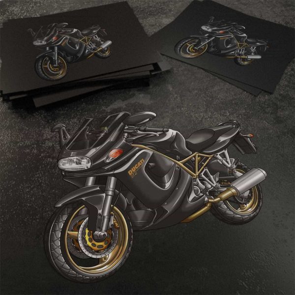 Stickers Ducati ST2 Gross Black, Ducati ST Merchandise, ST2 Clothing