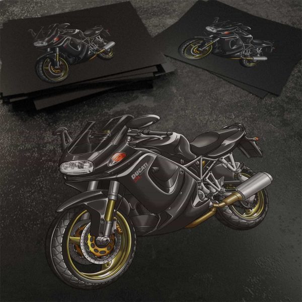 Stickers Ducati ST4 S Gross Black, Ducati ST Merchandise, ST4 Clothing