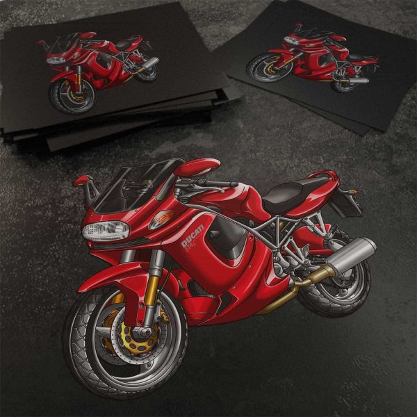 Stickers Ducati ST4 S Red, Ducati ST Merchandise, ST4 Clothing