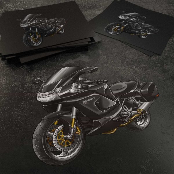 Stickers Ducati ST4S Gloss Black, Ducati ST Merchandise, ST4S Clothing