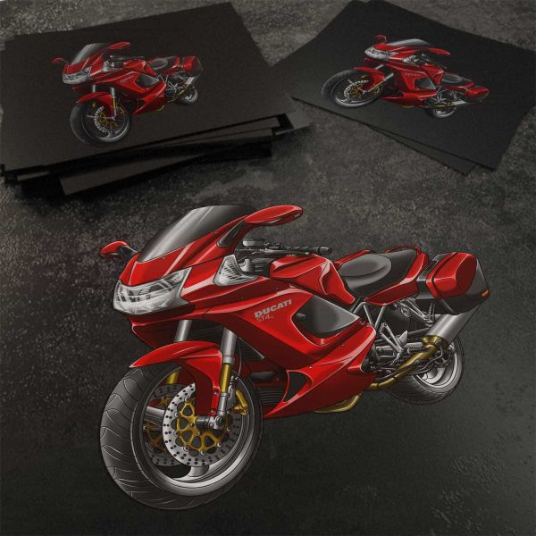 Stickers Ducati ST4S Red + Saddlebags, Ducati ST Merchandise, ST4S Clothing