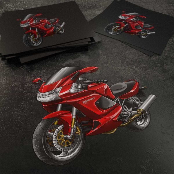 Stickers Ducati ST4S Red, Ducati ST Merchandise, ST4S Clothing