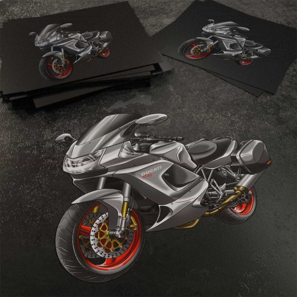 Stickers Ducati ST4S Senna Gray + Saddlebags, Ducati ST Merchandise, ST4S Clothing
