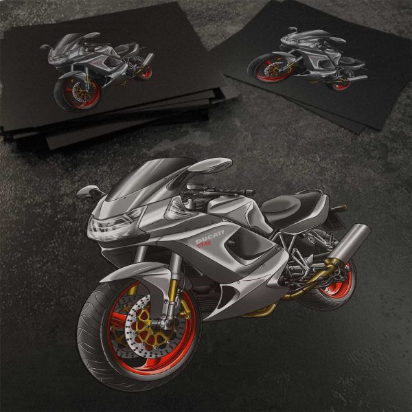 Stickers Ducati ST4S Senna Gray, Ducati ST Merchandise, ST4S Clothing