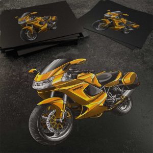 Stickers Ducati ST4S Yellow + Saddlebags, Ducati ST Merchandise, ST4S Clothing