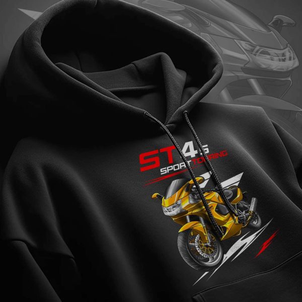 Hoodie Ducati ST4S Yellow, Ducati ST Merchandise, ST4S Clothing