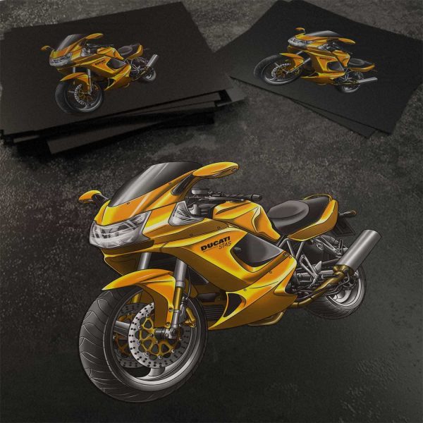 Stickers Ducati ST4S Yellow, Ducati ST Merchandise, ST4S Clothing