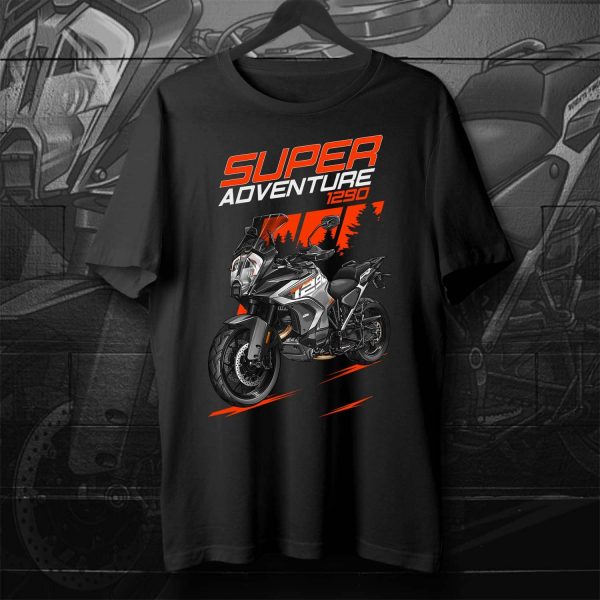 T-shirt KTM 1290 Super Adventure S 2023 Graded Gray, Super Adventure 1290 Clothing, KTM 1290 Super Adventure Merchandise for ADV Riders