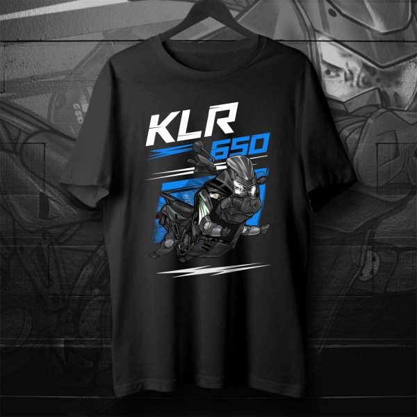 T-shirt Kawasaki KLR 650 Pig 2009 Ebony, Kawasaki KLR650 Merchandise, Kawasaki KLR650E Clothing 2008-2018