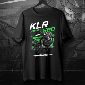 T-shirt Kawasaki KLR 650 Pig 2010 Ebon, Kawasaki KLR650 Merchandise, Kawasaki KLR650E Clothing 2008-2018