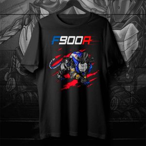 T-shirt BMW F900R Panther 2022-2023 Light White & Racing Blue Metallic & Racing Red Motorrad F-Series Motorcycle Merchandise