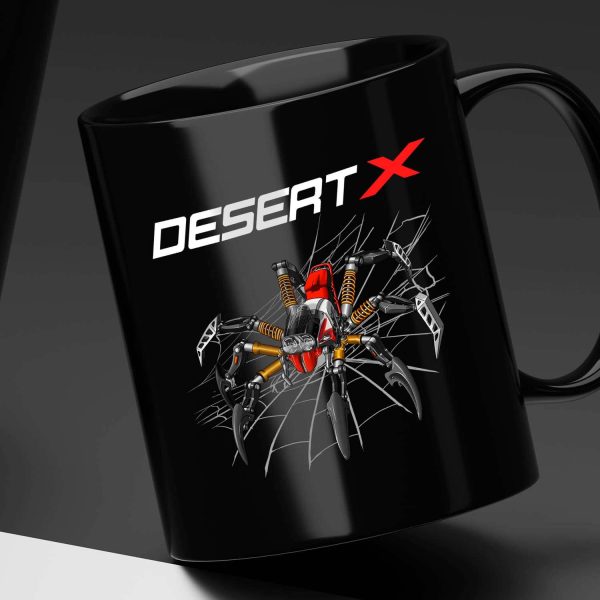 Black Mug Ducati DesertX Spider Rally, Ducati DesertX Merchandise