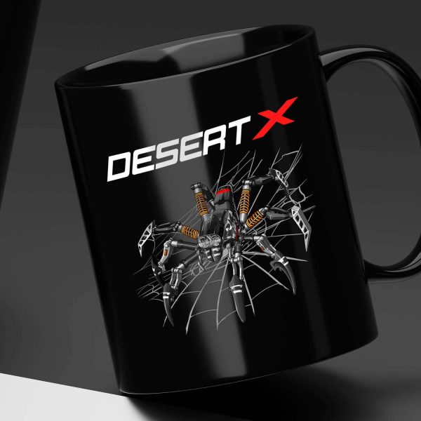 Black Mug Ducati DesertX Spider RR22, Ducati DesertX Merchandise