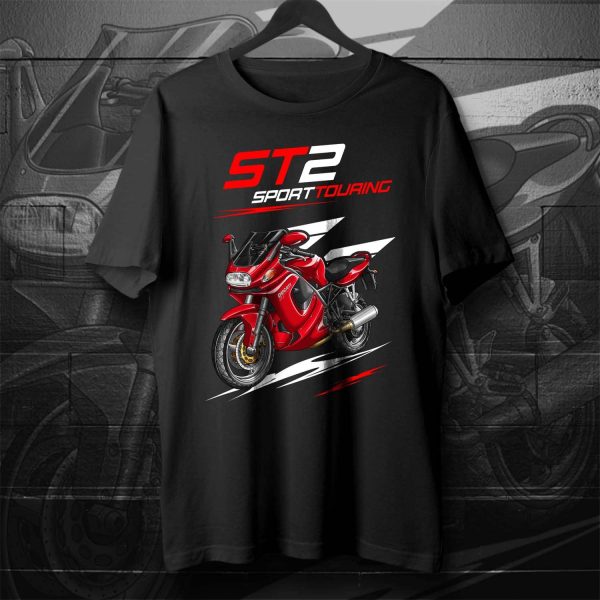 T-shirt Ducati ST2 Red, Ducati ST Merchandise, ST2 Clothing