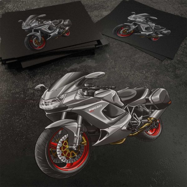 Stickers Ducati ST3 Senna Gray + Saddlebags, Ducati ST Merchandise, ST3 Clothing