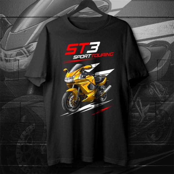T-shirt Ducati ST3 Yellow, Ducati ST Merchandise, ST3 Clothing