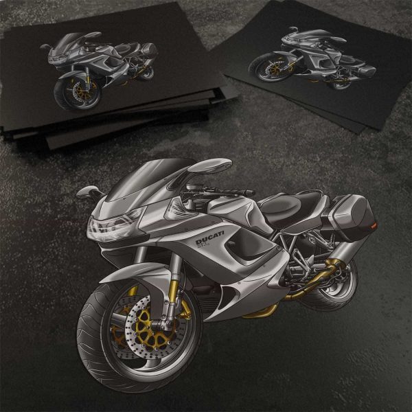 Stickers Ducati ST3 S Gray Metallic, Ducati ST Merchandise, ST3 Clothing